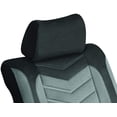 thumbnail image 5 of Grandeur Gray Car Seat Cover Set, Car Seat Protector, Interior Car Accessories, Front and Bench Seat Covers, Washable, Fabric, Spill Protectant, Stain Protectant, Easy Installation (Gray), 5 of 6