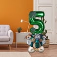 thumbnail image 2 of Globos de animales de safari en la jungla, 28 unidades, hojas decorativas, globos con números de 32 pulgadas para suministros 5 años de edad, 2 of 8