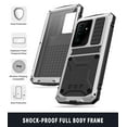 thumbnail image 5 of Casetego for Samsung Galaxy S21 Ultra/S30 Ultra 6.8 inch Case,Built in Kickstand Heavy Duty Military Grade Rugged Shockproof Protective Cover,Sliver, 5 of 8