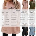 thumbnail image 3 of WXLWZYWL Womens Fuzzy Fleece Pullover Sweatshirt Long Sleeve Crew Neck Loose Fit Tunic Tops with Pockets Fall Winter Warm Tops, 3 of 6