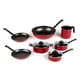 thumbnail image 1 of Batería de Cocina Deleite de 10 piezas Hecha de Aluminio color Rojo con Antiadherente DuraflonÂ® DELEITE 58531, 1 of 5
