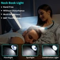 thumbnail image 2 of Altaz LED Book Lights Rechargeable Neck Lamp for Reading at Night, Hands Free, 4 LED Bulbs, 3 Adjustable Brightness, 2 of 7