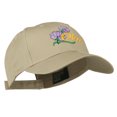 thumbnail image 5 of Ohio Carnation Flower Embroidered Cap - Khaki OSFM, 5 of 5
