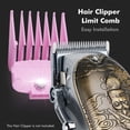 thumbnail image 2 of 6pcs Cheveux Colorés Limit Comb avec Guide de Tondeuse Magnétique Outil de Coiffage Limit Comb Guide Accessoire, 2 of 7
