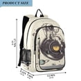 thumbnail image 2 of FORMRS Unisex School Backpack 17" Student Travel Bag with Laptop Compartment, Beige Astronaut Planet, 2 of 7