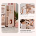 thumbnail image 6 of Teamson Kids Little Chef Savannah Wooden 3-piece Play Kitchen Set with Fridge, Sink, Stove & 21 Accessories, White, 6 of 15