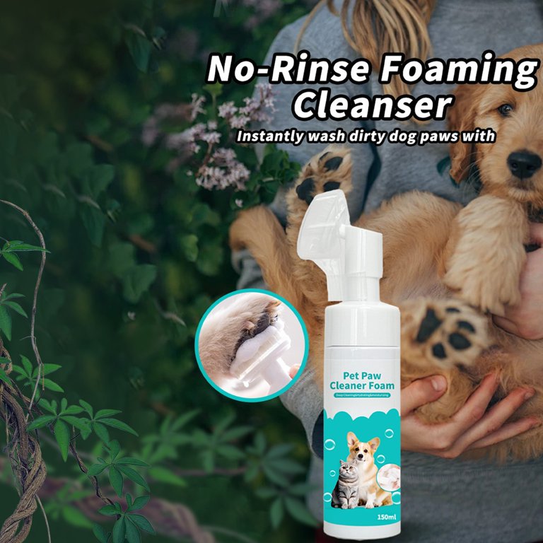 Dog Paw Cleaner, Portable Waterless Cleaning Shampoo for Dogs Foot