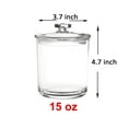 thumbnail image 2 of 2 Pack 15 Ounce Clear Plastic Apothecary Jars, Qtip Holder, Cotton Swab Holder YE949.113, 2 of 4