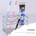 thumbnail image 4 of RENACLIPY 1Pc Rustproof Toothbrush Organizer In Silver For Daily Use, 4 of 8