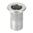 thumbnail image 4 of Unique Bargains #10-32 Écrous à Rivet en Alliage d'Aluminium Tête Plate Filetée Argent 100 Pcs, 4 of 5