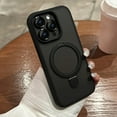 thumbnail image 3 of UltraProtect Magnetic Wireless Charger Ring Stand Case - Shockproof, Matte Clear Cover with Lens Protective Film for iPhone 15/14/13/12/11 Pro Max/Plus - Luxury Phone Accessories with Bumper Protectio, 3 of 5