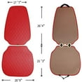 thumbnail image 4 of Open Box ISFC INSURFINSPORT Leather Front Inside Car Seat Cover, Black and Red, 4 of 7
