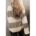 thumbnail image 2 of Stylish Colorblock Design Sweater for Women - Comfortable and Warm in Fall | [ZhiHiMeRi] | (US 16-18)XL, 2 of 12