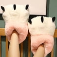 thumbnail image 1 of GOOHOCHY 1Par Pantuflas Rosa Furry Para Mujer Piso Interior Cómodas Y Con Suela Antideslizante, 1 of 8