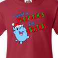 thumbnail image 4 of Inktastic I Want a Hippopotamus for Christmas Cute Stuffed Hippo Youth T-Shirt, 4 of 5