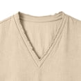 thumbnail image 4 of BSDJILFG Big and Tall Shirts ,Mens Casual Basic Tees Solid Color Loose Short Sleeve V-Neck T-shirt Cotton Tops,Sizes L-6XL, 4 of 5