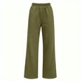 thumbnail image 3 of High Waist Straight Leg Pants for Womens Breathable Comfy Running Sports Trousers with Pockets M, 3 of 7
