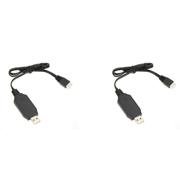 2X High Quality 7.4V Lipo Battery USB Charger Cable for V912 V913 V915 V262 / F45 F39 T40C T23 RC Toys