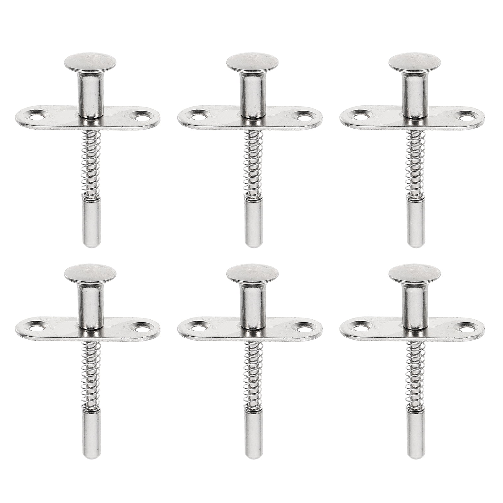 Frcolor Spring Plunger Loaded Latches Bed Pin Crib Baby Childen Screws Stainless 6Mm Steel
