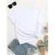 thumbnail image 2 of One-piece Women's Cute Lazy - style Cat Weekend - themed Printed T-shirt - Casual sports shirt crew neck short sleeve loose top, suitable for spring/summer Mother's Day gift cute outfit, made of soft, 2 of 6