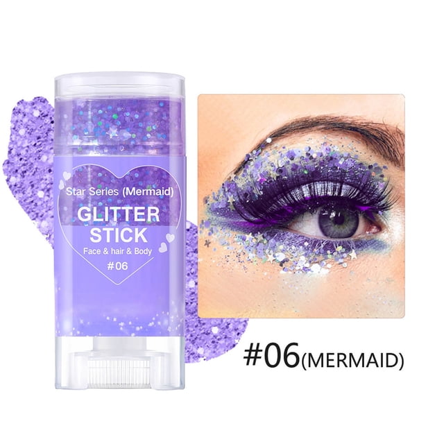 Sombra de Ojos con Purpurina para Rostro y Cuerpo, Maquillaje de Escenario, Barra de Purpurina Beauty Dazzled de 16 G | Larga Duración | Varios Colores Disponibles