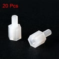 thumbnail image 3 of Unique Bargains M3 6+6mm F/M Nylon Hex Standoff Spacer Screws PCB Column White, 20Pcs, 3 of 5