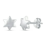 FIFTH AND FINE Star Stud Earrings in 925 Sterling Silver Jewelry for Women and Girls