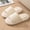 Beige, variant on Women's Waffle Linen Knit Slippers, Soft Sole Open Toe House Slippers Memory Foam Slip On Bedroom Cozy Indoor Outdoor Home Slippers