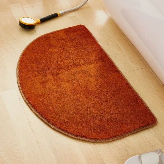 Half Circular Bathroom Floor Mat K B Polyester - 1X Carpet