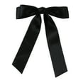 thumbnail image 1 of Barrette Accessoires pour Femmes Ruban Nœuds Satin Longue Queue Nœud Clips Attaches Cheveux Bijoux, 1 of 3