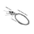 thumbnail image 2 of HOOWIFFY 2Sets Stainless Steel Picture Rail Hanging System with Adjustable Wire Rope for Home Gallery Office Use, 2 of 8