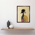 thumbnail image 2 of Surreal Abstract Ostrich Emu Klimt Style Painting Art Print Framed Poster Wall Decor 12x16 inch, 2 of 5
