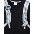 thumbnail image 3 of Wonder Nation Toddler Boys Embroidered Patch Graphic Backpack Tee with Short Sleeves, Sizes 12M-5T, 3 of 3