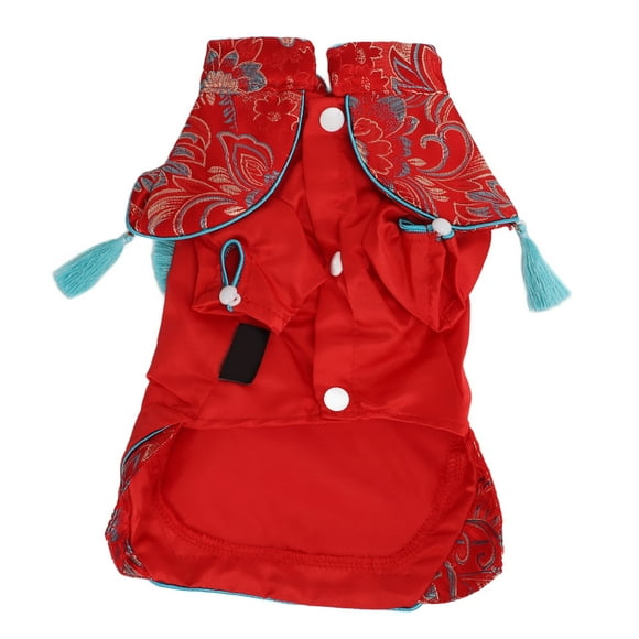 Costume Tang pour Chien, Vêtements pour Chien Style Chinois Costume Tang pour Chien Fabriqué avec Soin