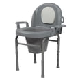 thumbnail image 1 of Bedside Commode Toilet, Bedside Commode Non Slip Portable Easy Assembly Strong Bearing  for Hospital for Elderly, 1 of 7