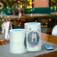 thumbnail image 3 of Yayeee Flameless Candles with Remote Flickering Battery Operated Multi Color Changing, Beige Astronaut Space, 3 of 7