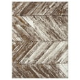 thumbnail image 4 of Luxe Weavers Geometric Beige Gold Rustic Wood Floor Area Rug 5x7 Carpet, 4 of 8