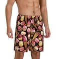 thumbnail image 2 of Wukai Ice Cream Cake Men’s Short Pajama Pants With Pockets Soft Sleep Pj Shorts for Men-Small, 2 of 6