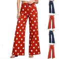 thumbnail image 4 of SJLDQY Wide Leg Jeans for Women High Waisted Trendy Denim Pants Polka Dot Stretchy Casual Denim Jeans with Pockets, 4 of 7