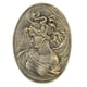 thumbnail image 1 of Sungmor Decoración Arte Pared Vintage de Hierro Fundido, Placa en Relieve de Mujer Clásica Ornamentada en Óvalo, Adorno Decorativo Pared Escultura Antigua para Hogar/Jardín, Acabado Dorado Rústico, 1 of 8