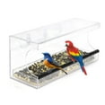 thumbnail image 1 of Comedero para pájaros con ventana de acrílico transparente con 3 ventosas y orificios de dr Abanopi Comedero para pájaros, 1 of 7