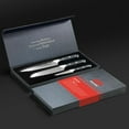thumbnail image 2 of SHAN ZU 3 Piezas Juego de Cuchillo de Cocina Damasco, Set Cuchillo de Cocina Japones de Acero Damasco de 67 Capas, Cuchillo de Chef Cuchillo Santoku Cuchillo Pelador - PRO Series, 2 of 8