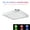 RGB Temperature Sensor Color, variant on Suodoka 8 Inch Square LED Rainfall Shower Head, Multiple Colors Automatically Flashing Color-Changing Showerhead for Bathroom (8 x 8 in / 20 x 20 cm)