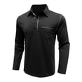 thumbnail image 6 of FYDUU Mens Golf Shirt Comfort Men's Long Sleeve Classic Polo Shirts Trendy Casual Button Tees Collared Pullover Shirts With Pockets Daily Work Shirts, 6 of 6
