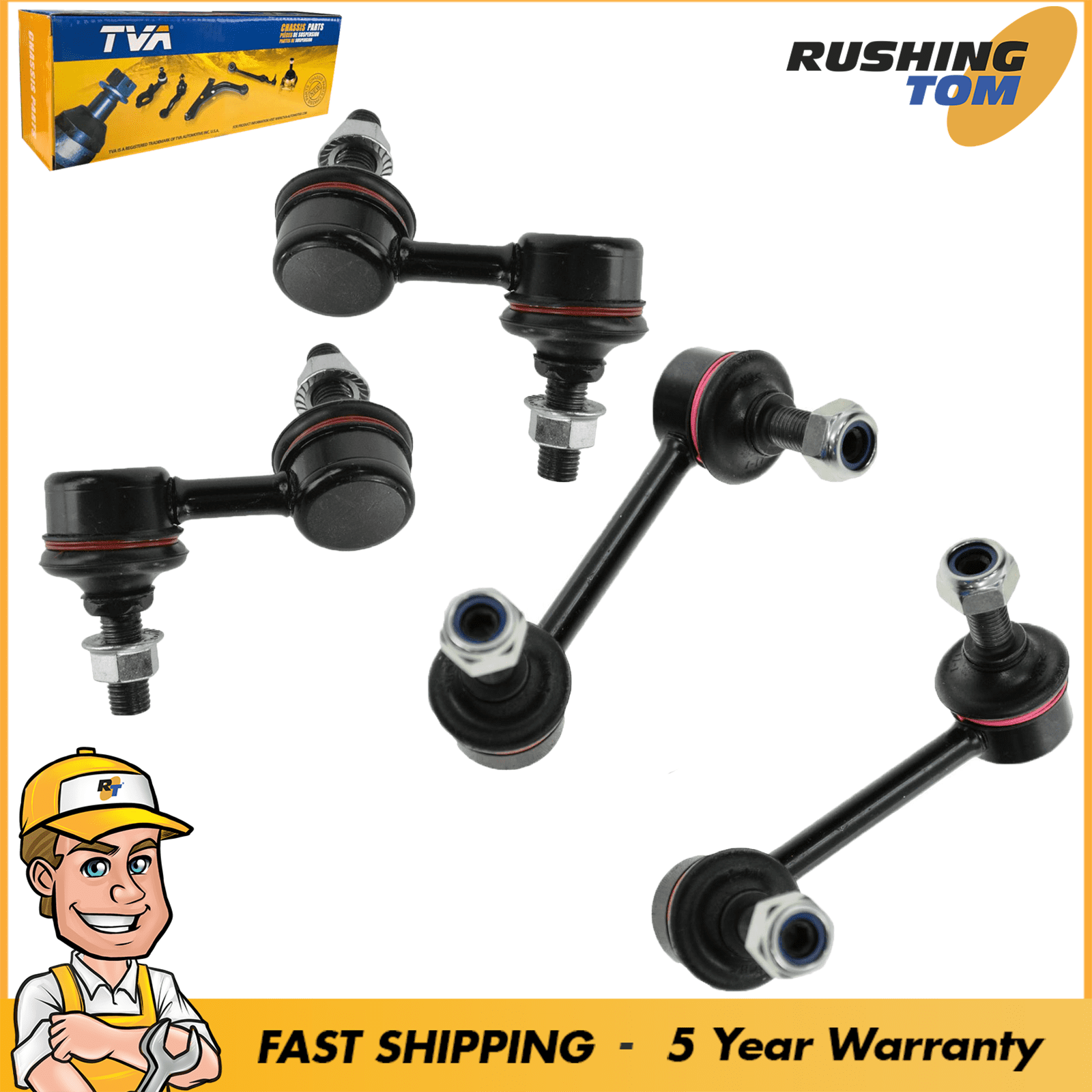 4 Front Stabilizer/Sway Bar OCPTY New 4-Piece fit for 2007-2011 Honda CR-V