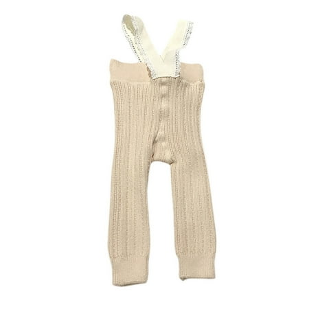 

GuliriFei Toddler Baby Girls Knit Lace Patchwork Tights Suspender Leggings