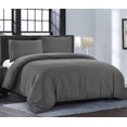 thumbnail image 2 of Duvet Cover Full [3-Piece, Dark Grey] - 1 Comforter Protector with Zipper Flap and 2 Pillow Shams - Hotel Luxury 1800 Brushed Microfiber - Ultra Soft, Cool and Breathable Comforter Cover, 2 of 7