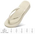 thumbnail image 2 of Sandalias de playa Flip Flip Flip No Slip grueso Sole para la piscina de playa (37) Beige, 2 of 7