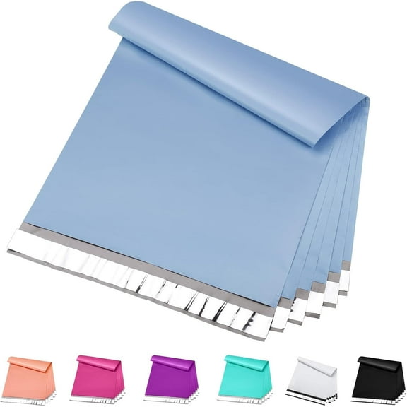 Poly Mailers 19x24 Inch 50 Pcs, Large Shipping Bags for Clothing, Strong Thick Mailing Bags with Self Adhesive Waterproof and Tear-Proof Large Package Bags for Small Business in Haze Blue