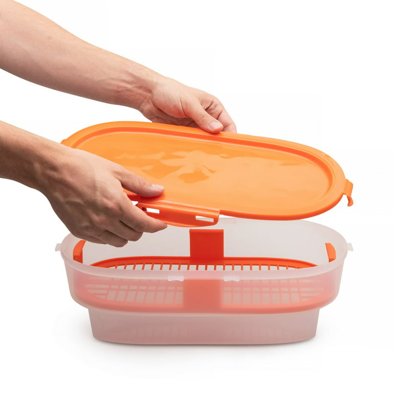 Breader Bowl Insert for Ziploc Container for Breading Hand Cut Fries,  Pickles, Chicken Tenders, Shrimp and More 